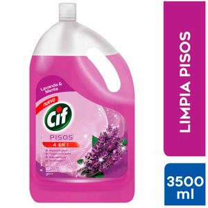 Limpiador de Pisos Líquido CIF Aroma Lavanda y Menta Botella 3.5L
