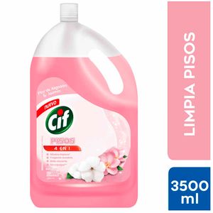 Limpiador de Pisos Líquido CIF Aroma Flor de Algodón y Jazmín Botella 3.5L