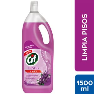 Limpiador de Pisos Líquido CIF Aroma Lavanda y Menta Botella 1.5L