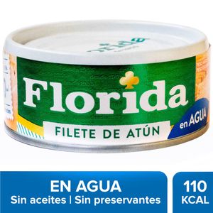 Filete de Atún FLORIDA en Agua 110kcal Lata 150g