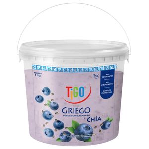 Yogurt Griego TIGO de Arándano & Chía Pote 1Kg