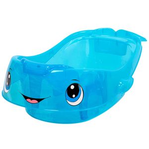 Combo REY Bañera Aqua Baby Decorado Azul/Transparente