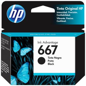 Cartucho para Impresora HP 667 Negro