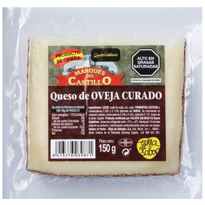 Queso de Oveja MARQUÉS DEL CASTILLO Curado Paquete 150g