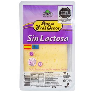 Queso sin Lactosa TRES OSCOS Paquete 200g