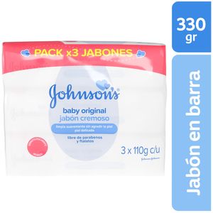 Jabón para Bebé JOHNSON'S BABY 110g Paquete 3un