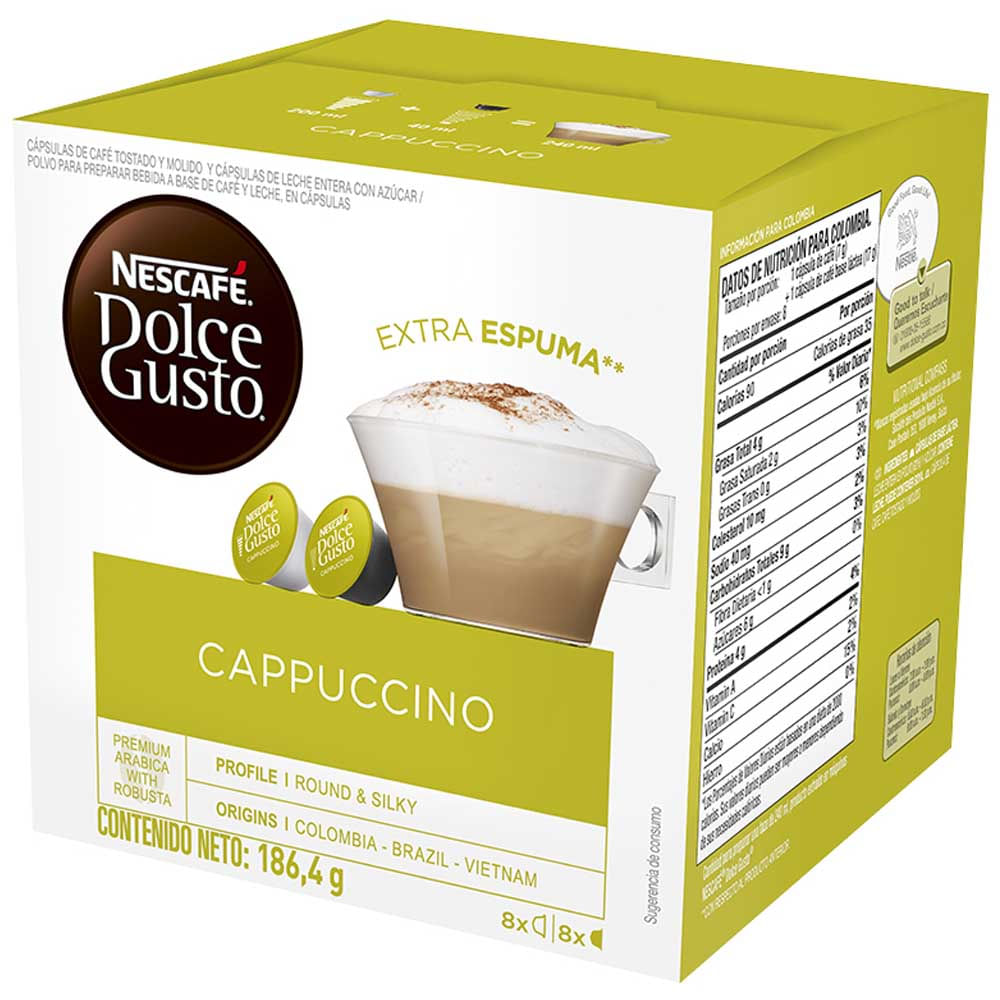 Café Capuccino NESCAFÉ Dolce Gusto Caja 16 Cápsulas | Vivanda