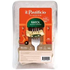 Ravioles de Ricotta y Espinaca IL PASTIFICIO Bandeja 500g