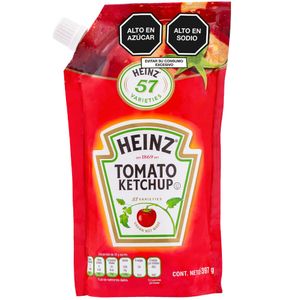 Salsa HEINZ Tomato ketchup con un toque de dulce Doypack 397g
