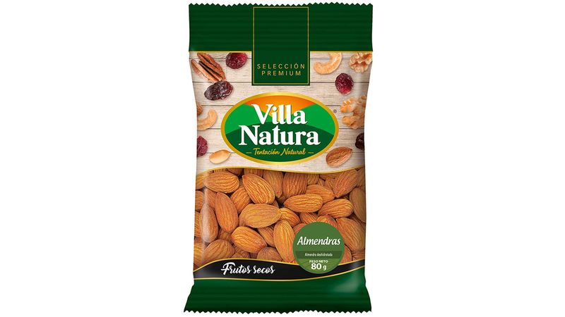 Almendras VILLA NATURA Bolsa 80g | Vivanda