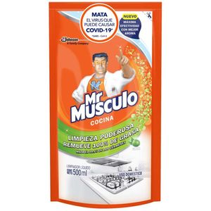 Sacagrasa MR. MÚSCULO Verde Repuesto Doypack 500ml