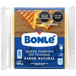 Queso Fundido BONLÉ Sabor Natural Paquete 136g