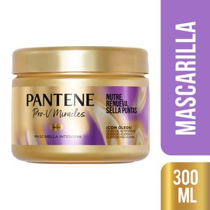 Mascarilla Tratamiento Capilar PANTENE Pro-V Miracles Nutre, Renueva, Sella Pote 300ml