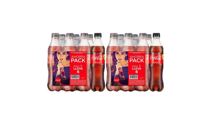 Gaseosa COCA COLA Sin Azúcar Botella 500ml