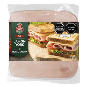 Pack BRAEDT Jamón York + Queso Gouda Paquete 380g