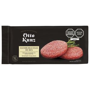 Hamburguesa OTTO KUNZ Premium de Res Bolsa 8un