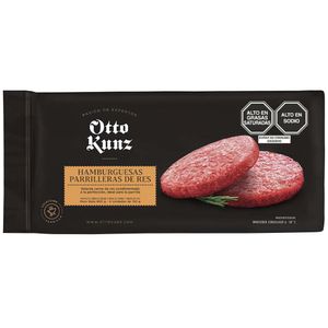 Hamburguesa OTTO KUNZ Parrillera de Res Bolsa 4un