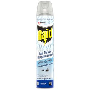 Insecticida en Aerosol2 RAID Mata Moscas y Mosquitos Frasco 400ml