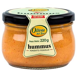 Hummus de Pimiento Piquillo OLIVOS DEL SUR Frasco 220g