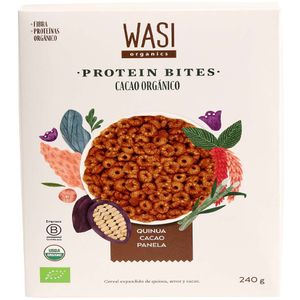 Cereal WASI Protein Bites Cacao Orgánico Caja 240g