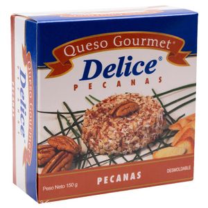 Queso Crema Gourmet DELICE con Pecanas Paquete 150g