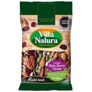Cocktail de Nueces VILLA NATURA Berry & Seeds Bolsa 150g