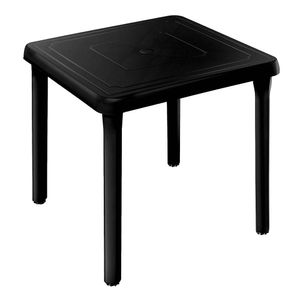 Súper Mesa Cuadrada POLINPLAST 73x73cm Inka Negro