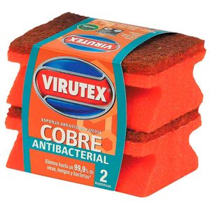Esponja VIRUTEX Acanalada Cobre Pack 2un