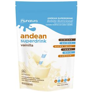 Bebida Nutricional NUNATURA Andean Superdrink Sabor a Vainilla Doypack 200g