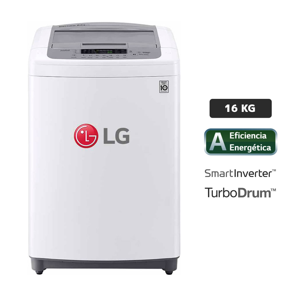 LG Lavadora Carga Superior TurboWash Con 6MotionDD Conectividad Wi-Fi Kg WT16BS6H |