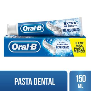 Pasta Dental ORAL B Extra Blancura Con Bicarbonato Tubo 150ml