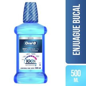 Enjuague Bucal ORAL B 100% Frasco 500ml