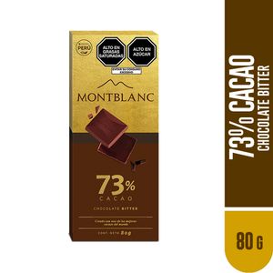 Chocolate Bitter MONTBLANC Tableta Caja 80g