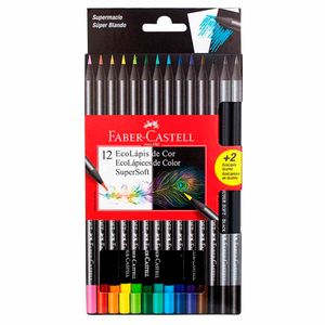 Ecolápices de Color FABER CASTELL SuperSoft 210700 12un