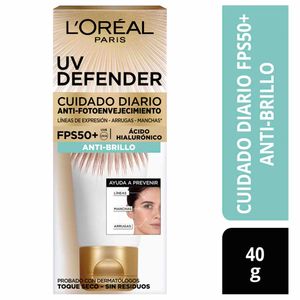 Crema de Tratamiento L'ORÉAL UV Defender Anti-Brillo Frasco 40g