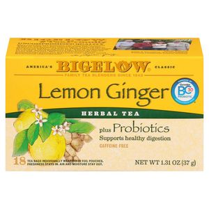 Infusión BIGELOW Herbal Tea Lemon Ginger Plus Pro Caja 18un