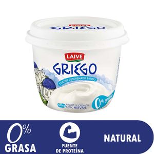 Yogurt Griego LAIVE Natural Vaso 500g