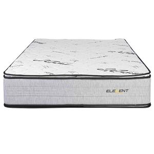 Colchón EL CISNE Element Pocket PT 2 Plazas + 2 Almohadas de Fibra + Protector