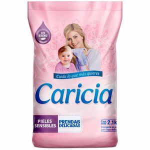 Detergente en Polvo CARICIA Rosa Ropa Delicada Bolsa 2.1Kg