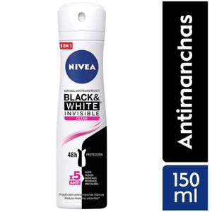 Desodorante en Aerosol para Mujer NIVEA For Black & White Antibacterial Frasco 150ml