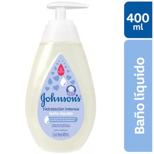 Jabón para Bebé JOHNSON'S BABY Baño Líquido Hidratación Intensa Frasco 400ml
