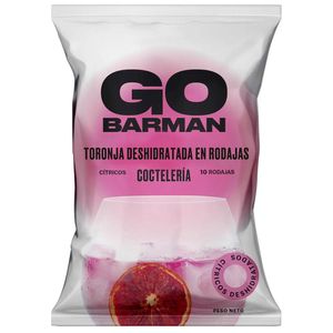 Complemento para Licor GO BARMAN Rodajas de Toronja Rosa Deshidratada Paquete 32g