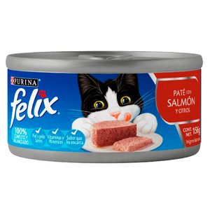 Comida para Gatos FELIX Paté de Salmón Lata 156g