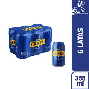 Cerveza CRISTAL 6Pack Lata 355ml