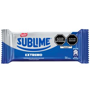 Chocolate NESTLÉ Sublime Extremo Paquete 50g