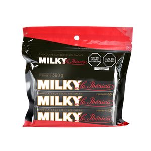 Chocolate LA IBÉRICA MILKY De leche Caja 6Un