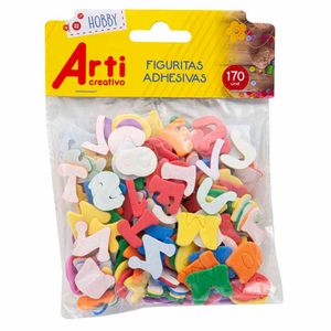 Figuritas Adhesivas ARTI Letras y Números Stickers Bolsa 170un