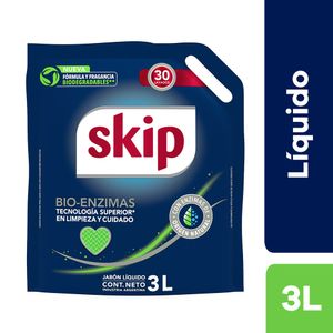 Detergente Líquido  Bio Enzimas SKIP Doypack 3L