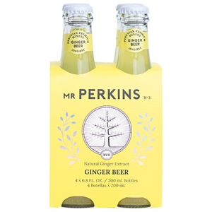 Ginger Beer MR PERKINS Botella 200ml Paquete 4un