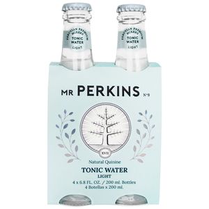 Agua Tónica MR PERKINS Light Botella 200ml Paquete 4un